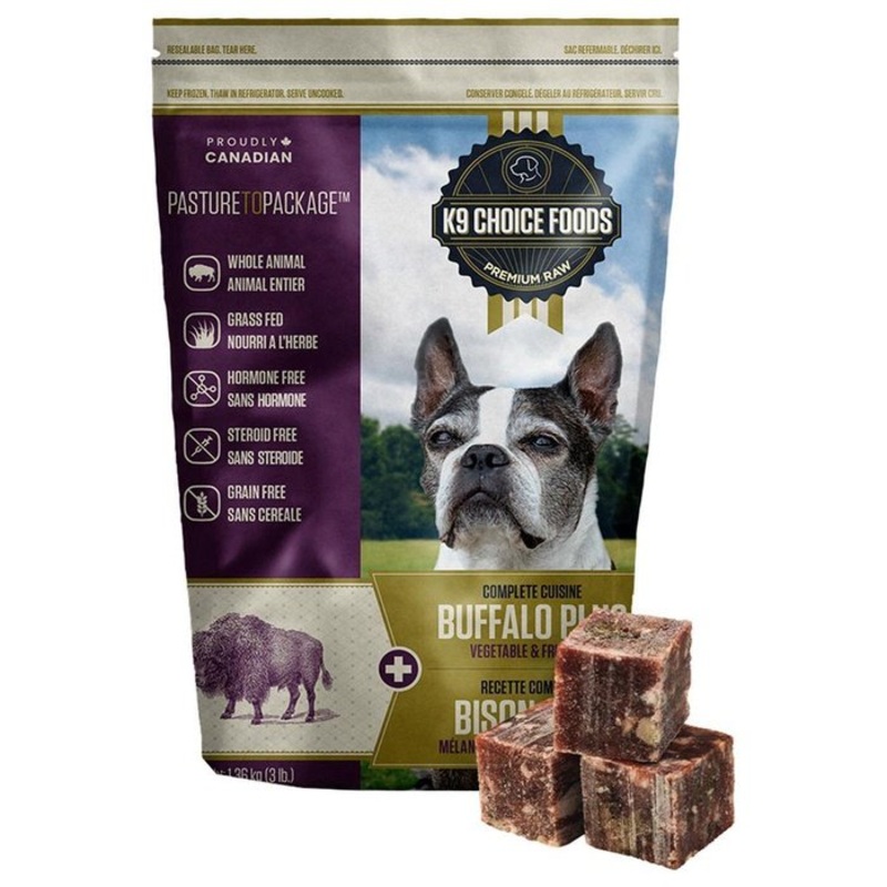 Cru Congel en cube Lil Guys Plus Buffle 3 lbs