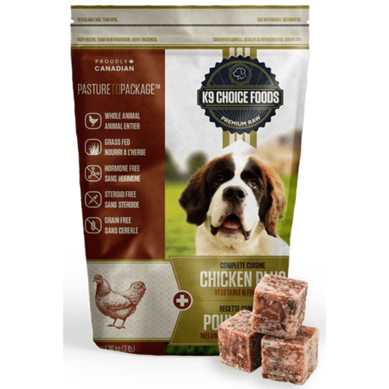 Cru Congel en cube Lil Guys Plus Poulet 3 lbs