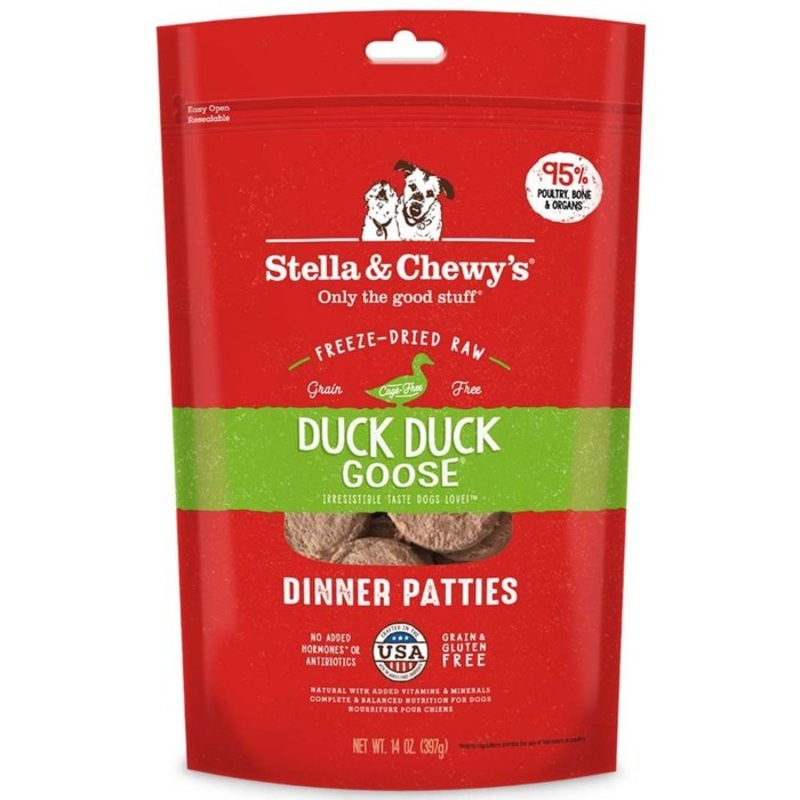 Galettes de repas lyophilises Dinner Patties Stella & Chewy`s Canard