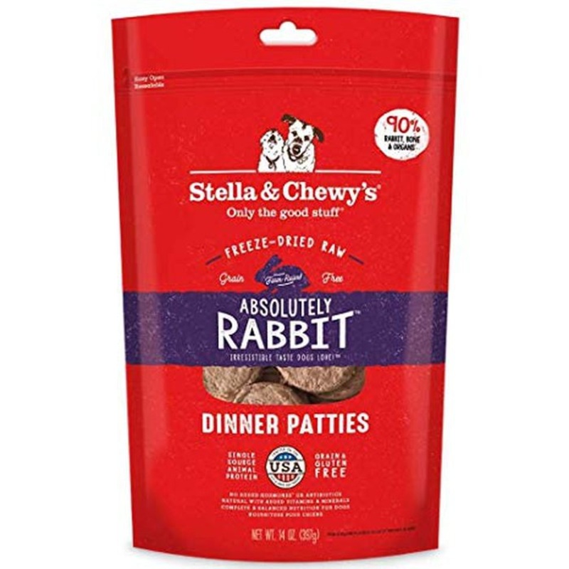 Galettes de repas lyophilises Dinner Patties Stella & Chewy`s Lapin