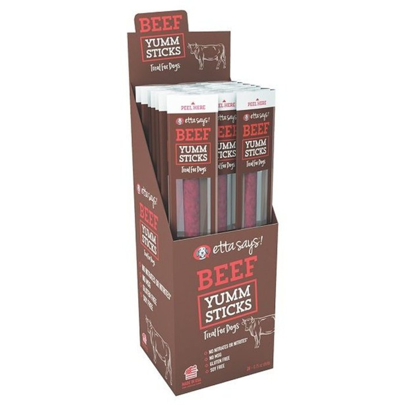 Gterie pour chien Bton Etta Says Yumm Sticks au Boeuf