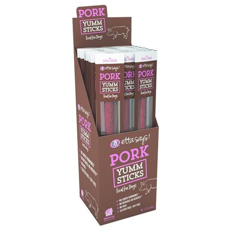 Gterie pour chien Bton Etta Says Yumm Sticks au Porc