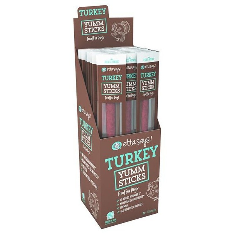 Gterie pour chien Bton Etta Says Yumm Sticks  la Dinde