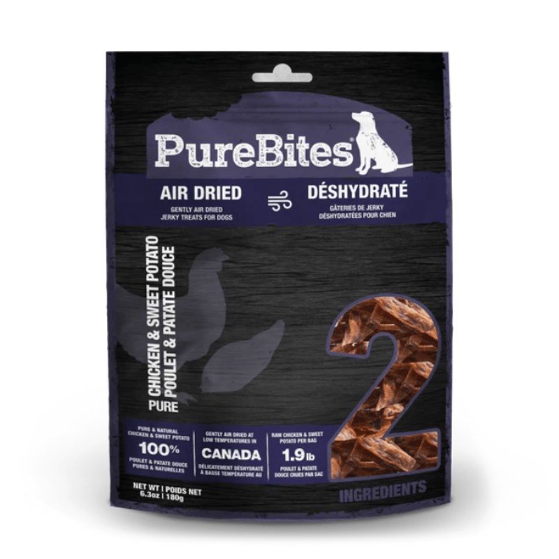 Gteries pour chien Jerky de poulet et patate douce Purebites