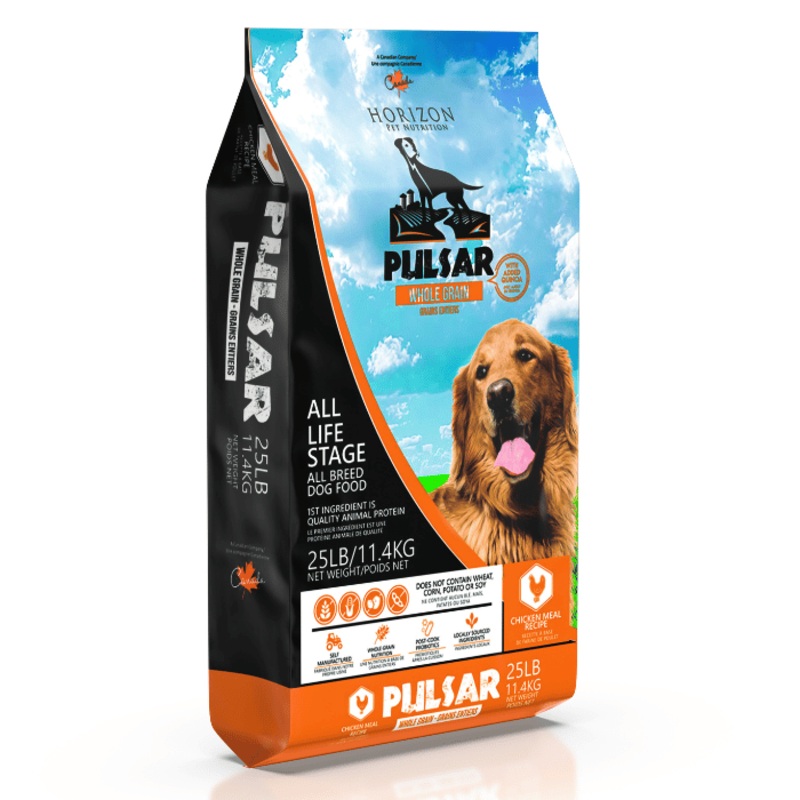Nourriture pour chien Horizon Pulsar avec grains entiers Poulet