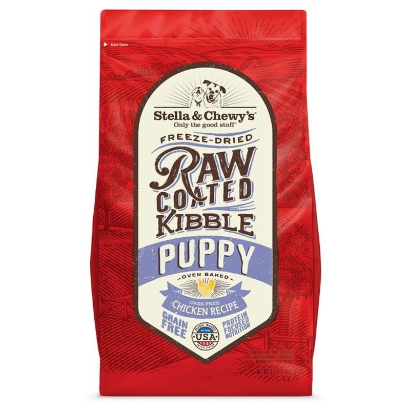 Nourriture pour chiot Stella & Chewy's Cage-Free Chicken Raw Coated Kibble Puppy