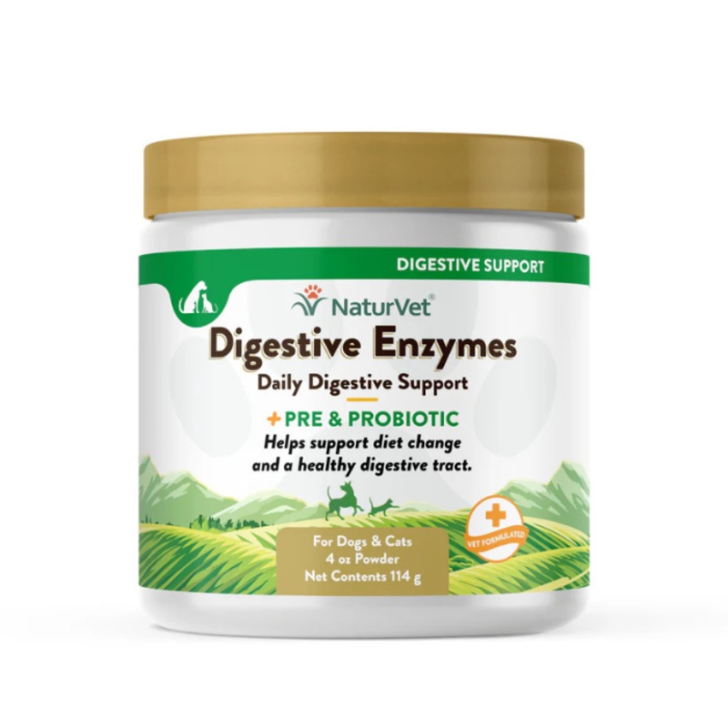 Poudre d'enzymes digestives avec prbiotiques et probiotiques