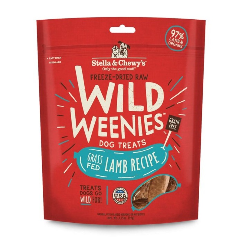 Saucisse de lyophilis Stella Wild Weenies Agneau 3.25oz