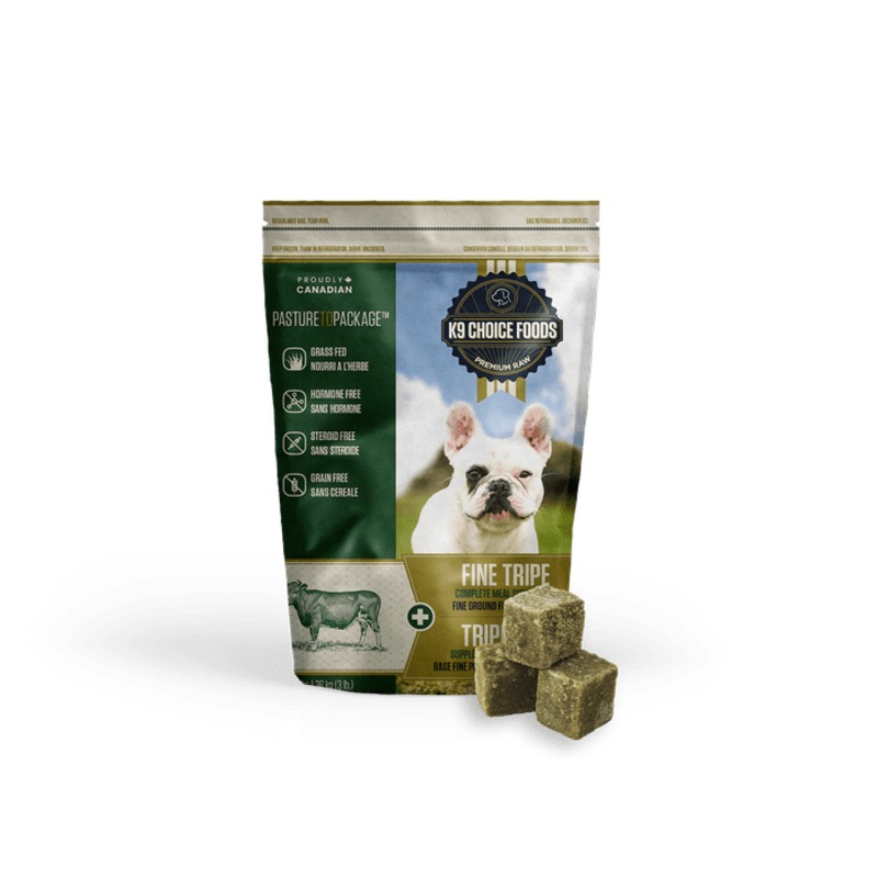 Tripe de buf Cru Congel Fine Ground 3 lbs