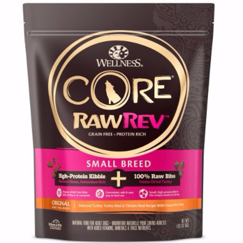 Wellness CORE  RawRev Grain Free Small Breed Turkey Dry Dog Kibble