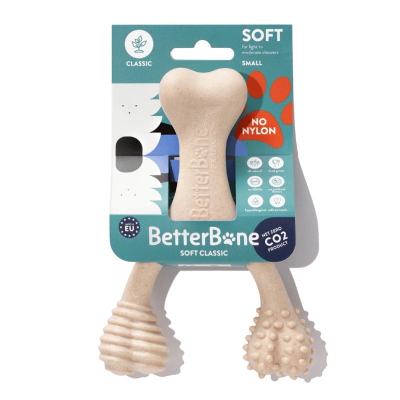 BetterBone SOFT : La Mastication Naturelle Idale pour Chiots, Chiens Seniors et Mcheurs Doux. cologique, Non Toxique, 100% Naturelle