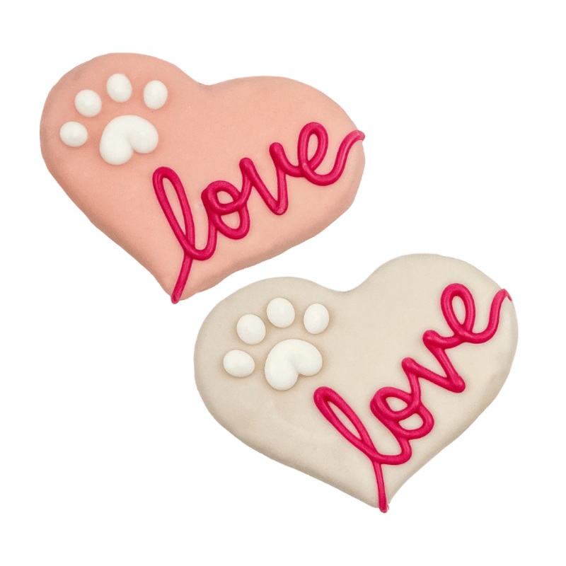 Biscuit pour chiens - Coeur | Saint-Valentin