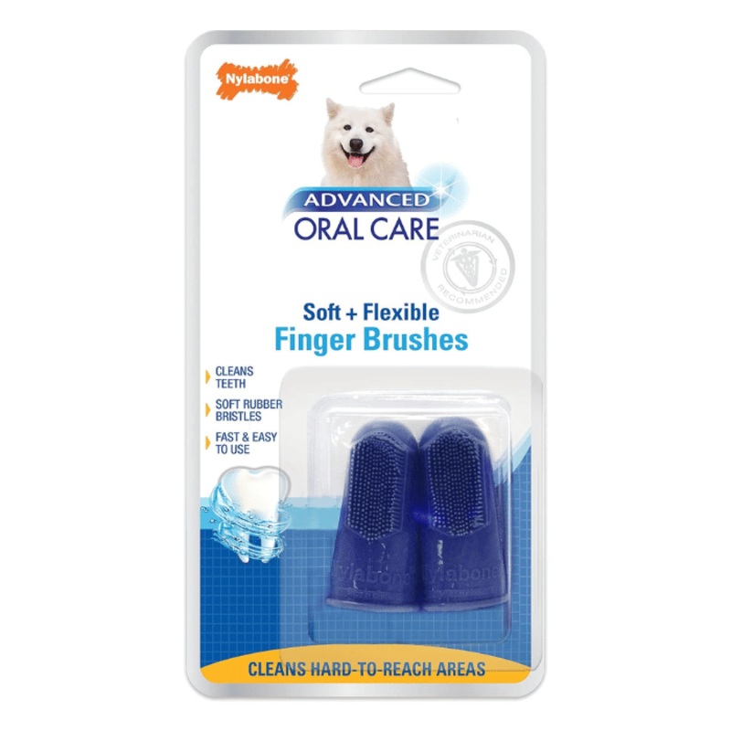 Brosse  dents sur doigt paq de 2
