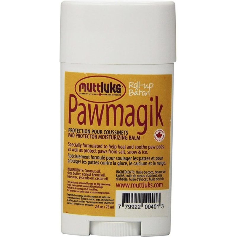 Crme hydratante pour chiens Muttluks Pawmagik Roll-up Balm