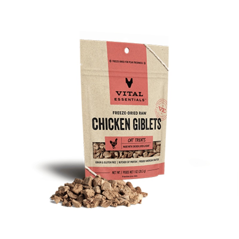Gteries lyophilise abats de poulet pour chat 1oz