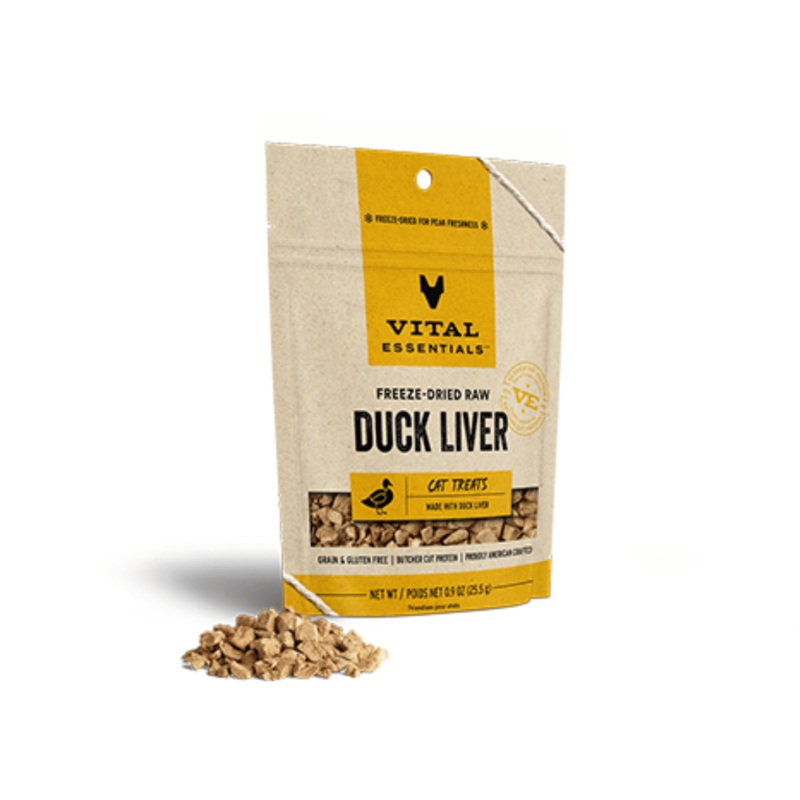 Gteries lyophilise au foie de canard pour chat 0.9oz
