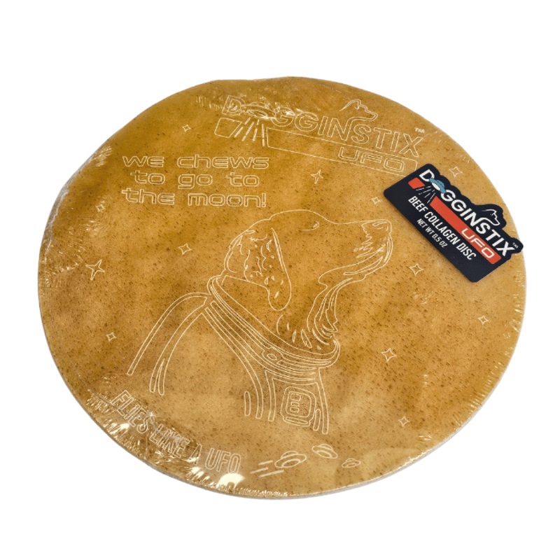 Gteries  mcher - Frisbee en Collagne de boeuf - UFO 9.75''