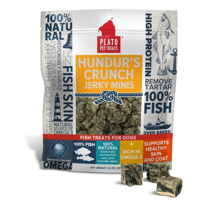 Hundurs Crunch Jerky Mini Peau de Morue 3.5oz