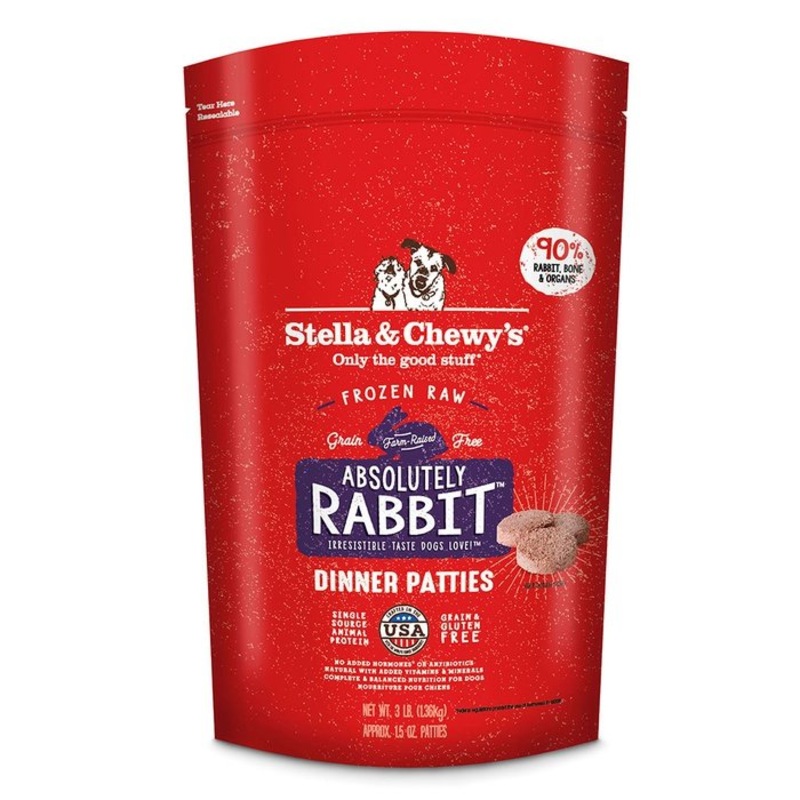 Nourriture Cru Congel Stella & Chewy's Galettes de repas Lapin