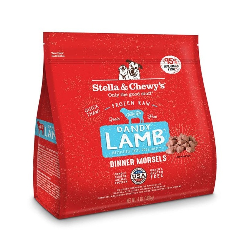 Nourriture Cru Congel Stella & Chewy's Petits Morceaux de repas  l'agneau