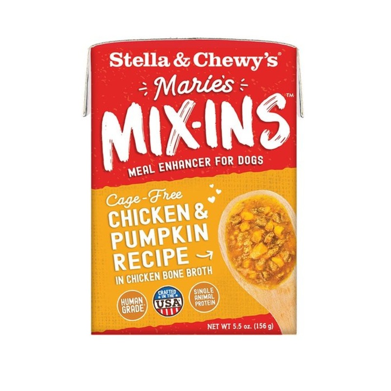 Nourriture humide Stella & Chewy's Mix-ins Poulet et Citrouille 5.5oz