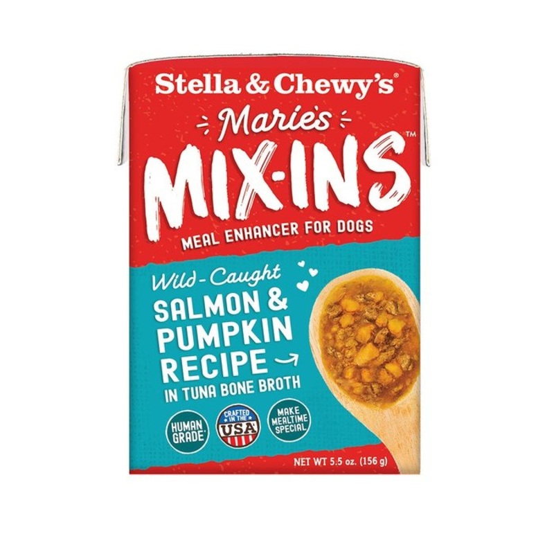 Nourriture humide Stella & Chewy's Mix-ins Saumon et Citrouille 5.5oz