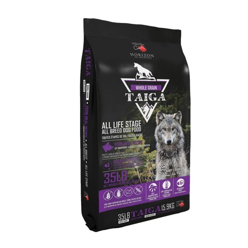 Nourriture pour chien avec grains entiers Horizon Taga au porc 35 lbs