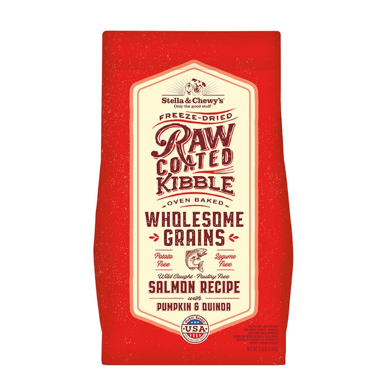 Nourriture pour chien Stella & Chewy's raw coated Saumon avec grains