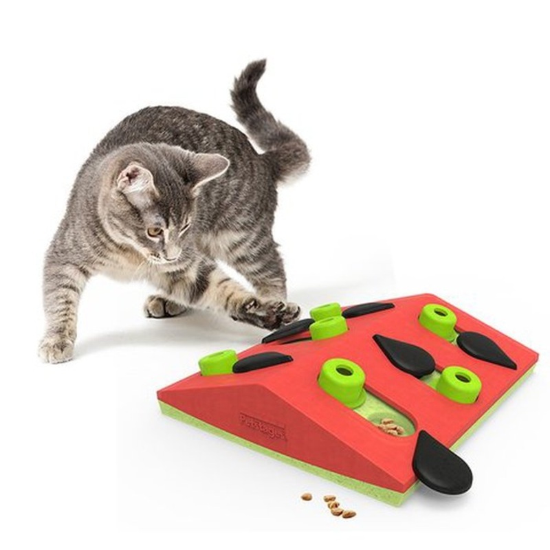 Casse tte pour chat Jouet interactif Nina Ottosson Melon Madness