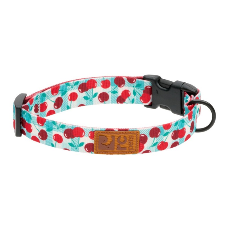 Collier  clip cologique pour chien RcPets Buffet cerise