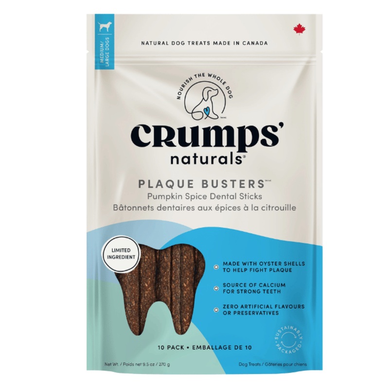 Crumps' naturals plaque busters - Btonnets dentaires aux pices  la Citrouille