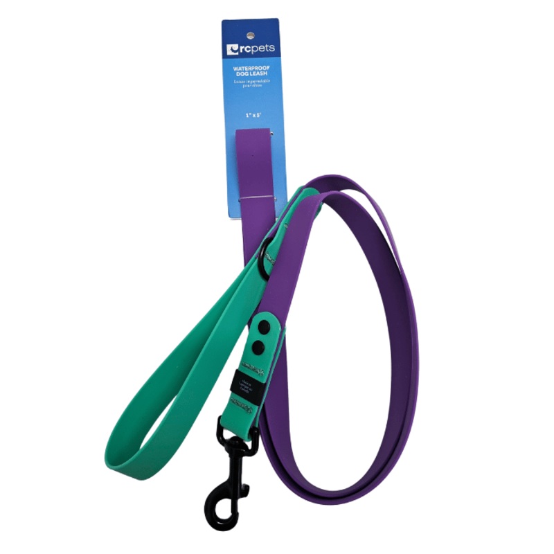 Laisse impermable pour chiens Rc Mauve/Perruche