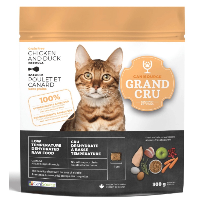 Nourriture Pour Chat, Canisource Grand Cru Poulet & Canard Sans Grains 300g