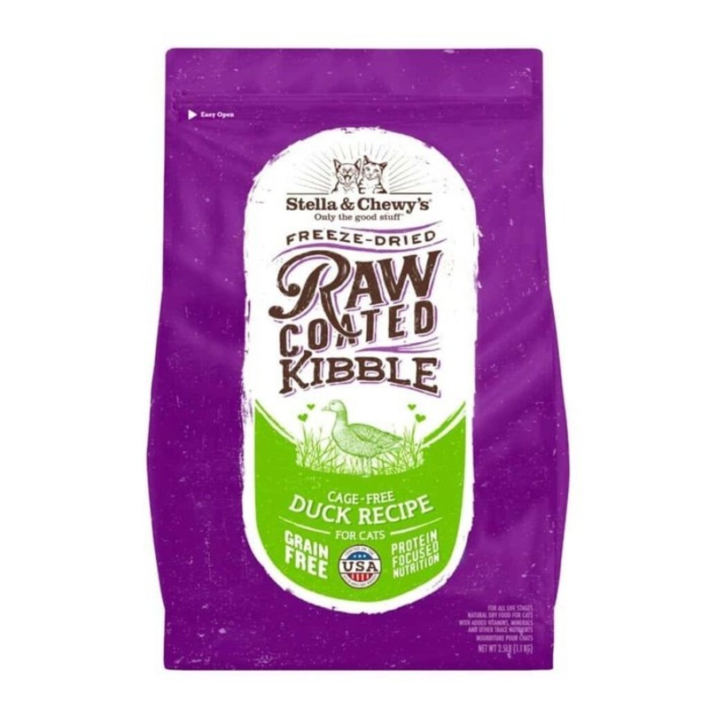 Nourriture pour chat Stella & chewy's Raw coated au canard