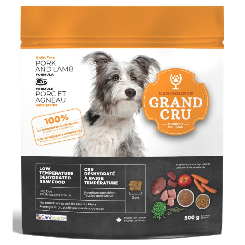 Nourriture Pour Chien Canisource Grand Cru Porc & Agneau Sans Grains 500g