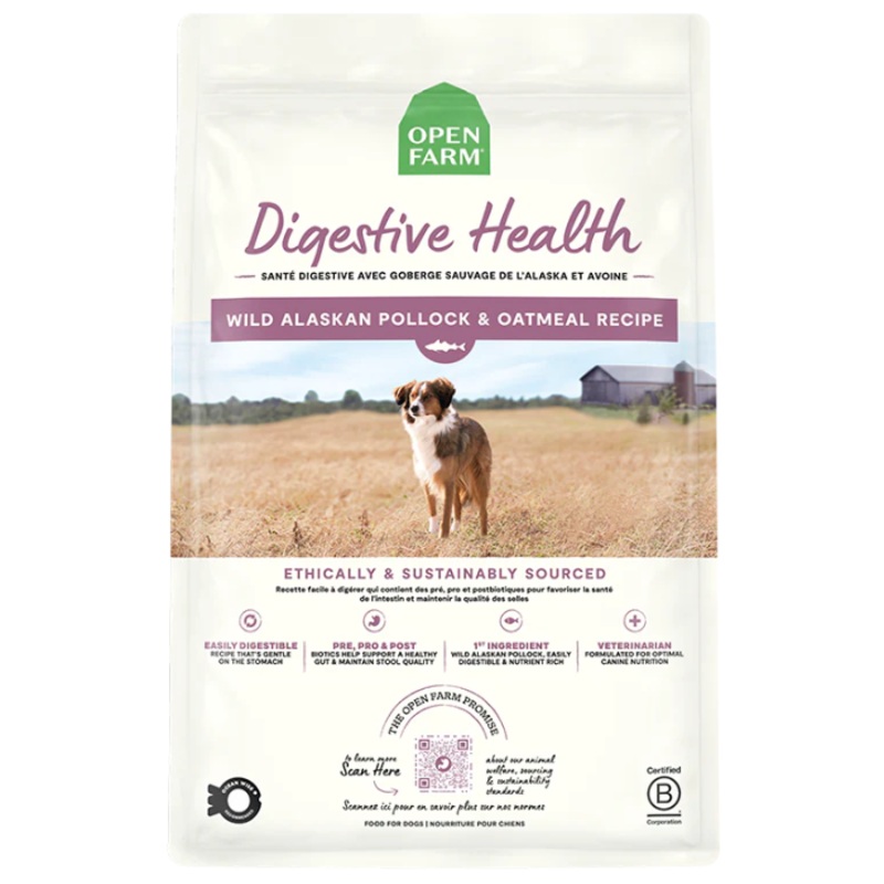 Nourriture pour chien Sant Digestive Avec Goberge Sauvage de LAlaska et Avoine