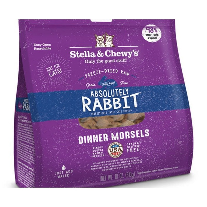 Repas lyophilis pour chat Stella & Chewy's dinner morsels Lapin