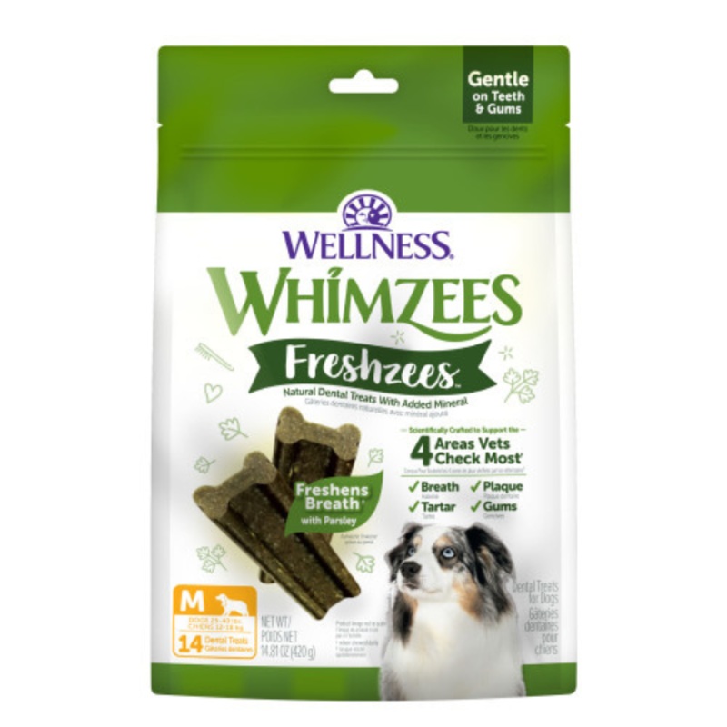 Whimzees Freshzees Friandises Dentaires Naturelles pour Chiens
