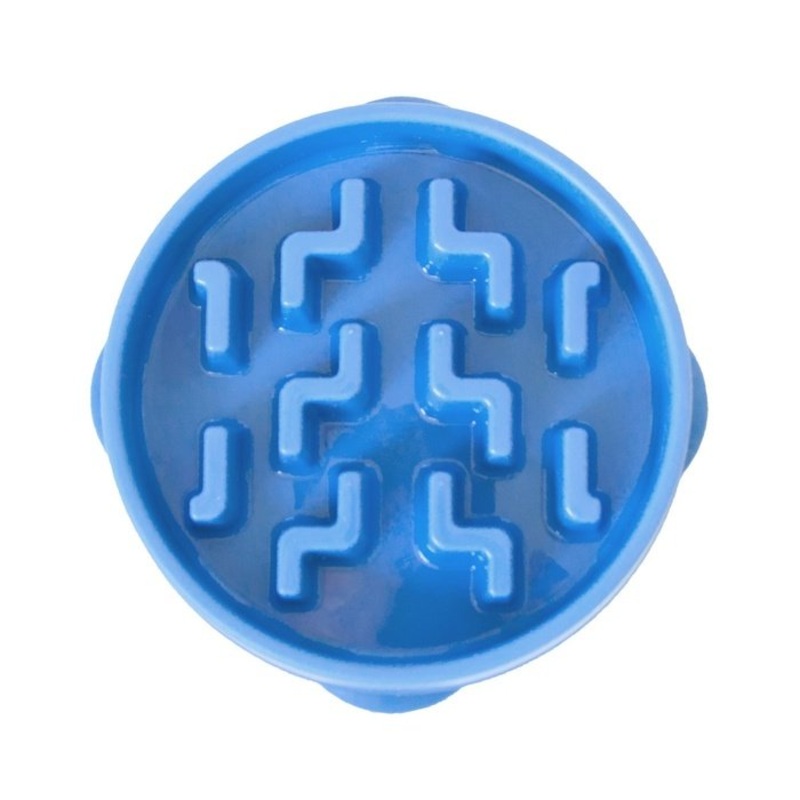 Bol modrateur pour chien Kyjen Fun Feeders Bleu