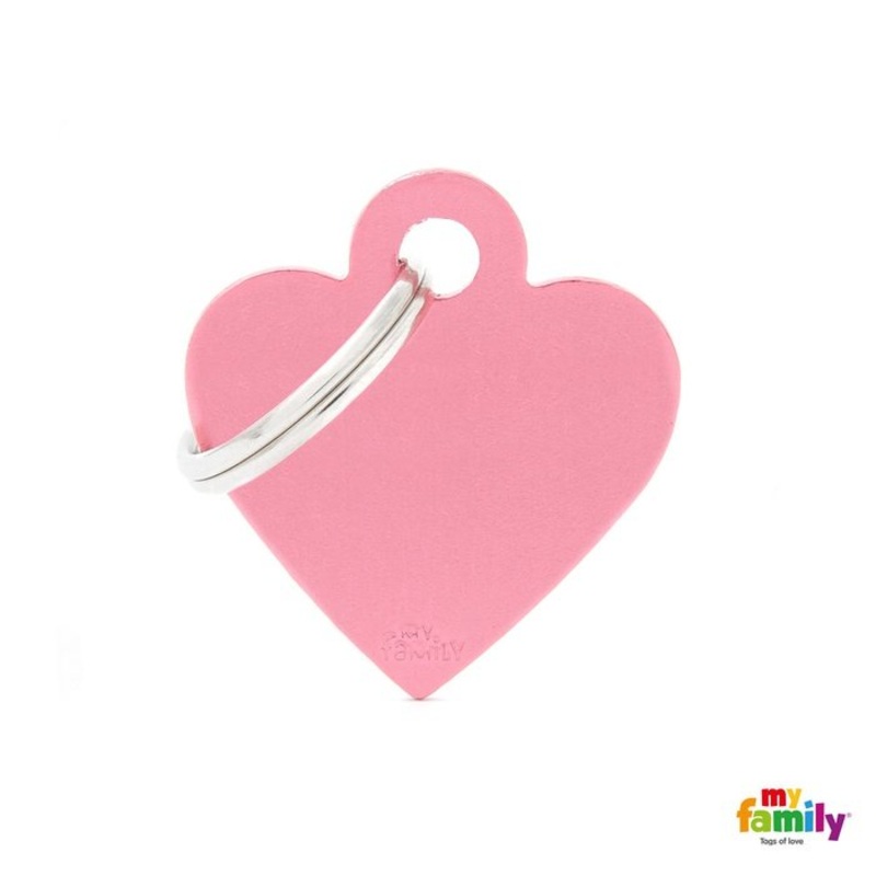 Mdaille pour chiens - Basic Coeur Petit Alu