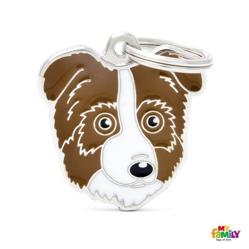 Mdaille pour chiens - Berger Australien brun