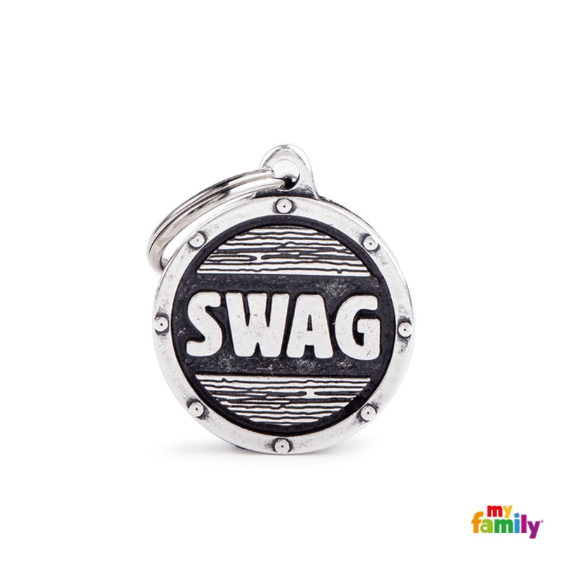 Mdaille pour chiens - Cercle Moyen Swag Futuriste