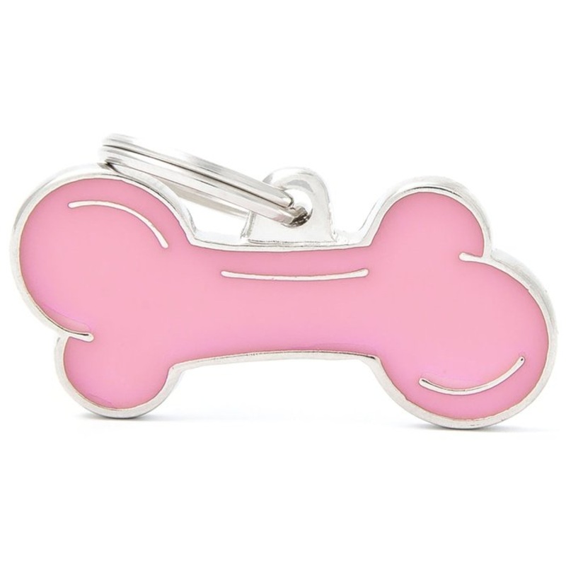 Mdaille pour chiens - Classic Os Xl Rose