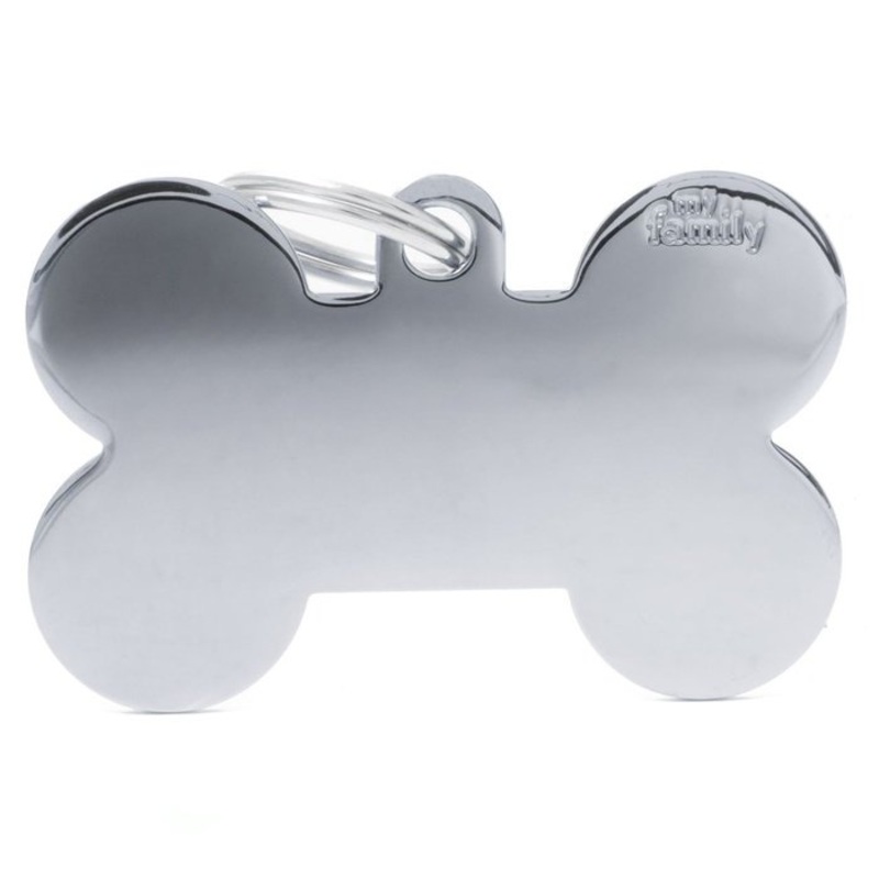 Mdaille pour chiens - Collection Basic Os XL Laiton Chrome