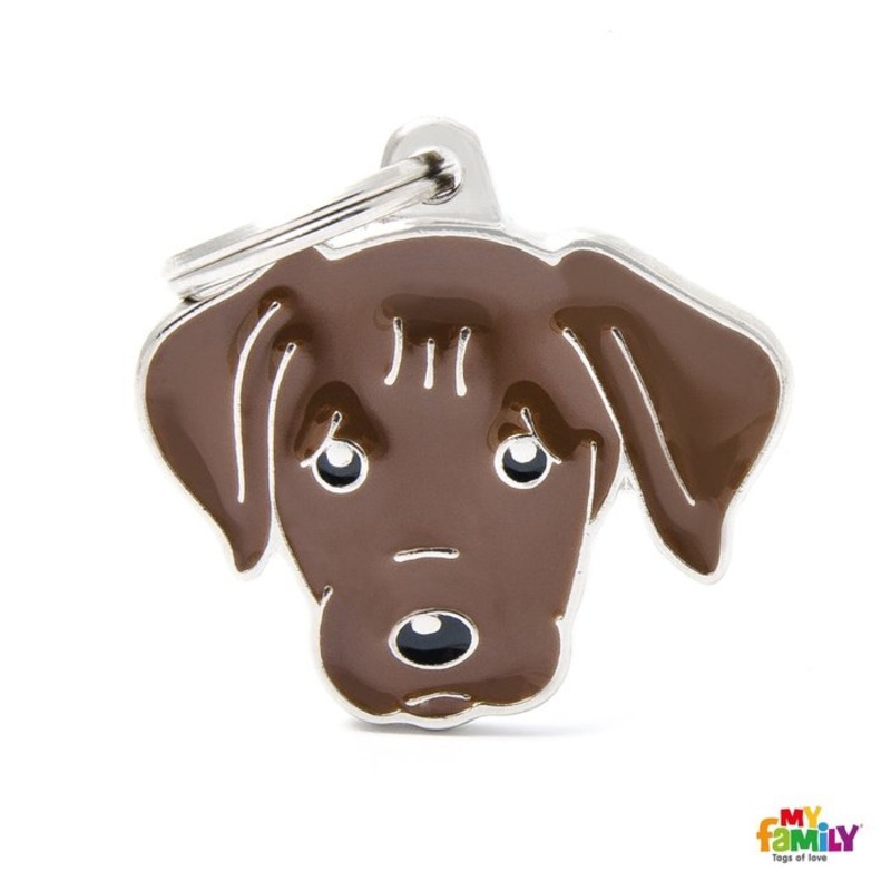 Mdaille pour chiens - Friends Labrador Chocolat