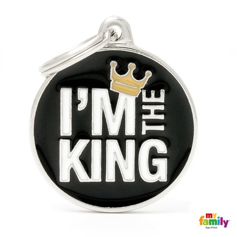 Mdaille pour chiens - Grand cercle Im The King
