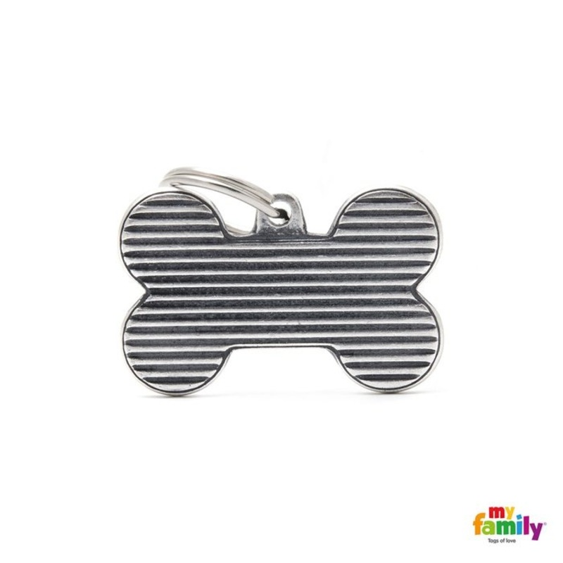 Mdaille pour chiens - Os Grand Bronx Rideau de fer