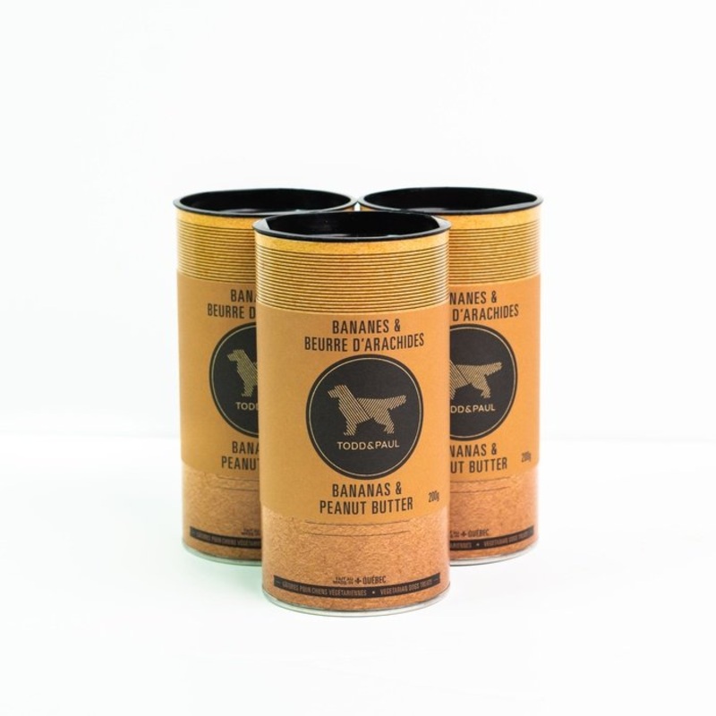 Biscuits pour chiens Bananes & Beure D'arachides - Produits Qubcois