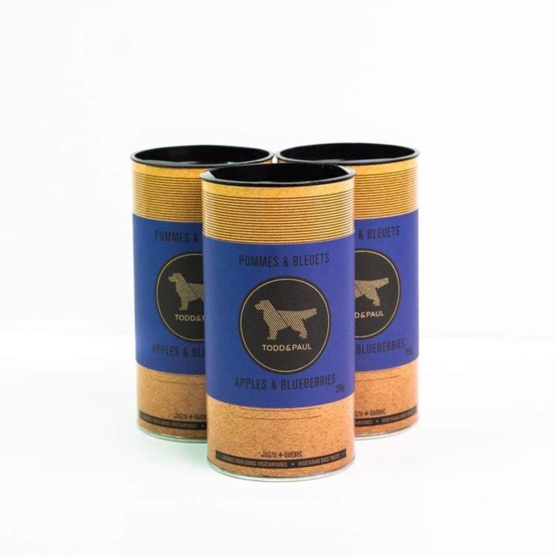 Biscuits pour chiens Pommes & Bleuets - Produits Qubcois