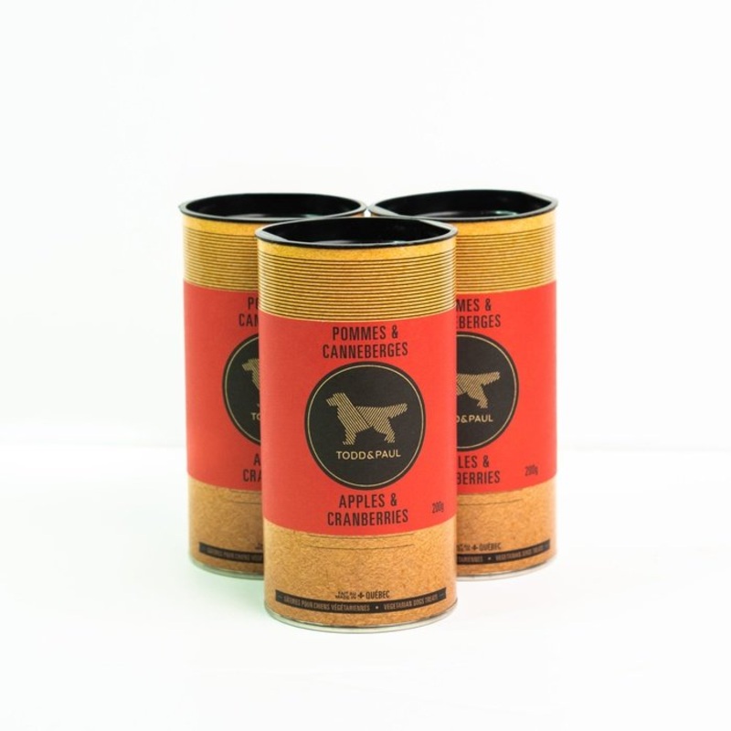 Biscuits pour chiens Pommes & Canneberges - Produits Qubcois